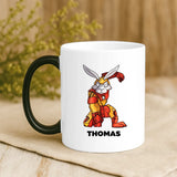 Magische Tasse mit Thermo-Farbwechsel und personalisiertem Namen – witzige Geschenkidee von Love & Faith