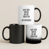 Magische Tasse mit Thermo-Farbwechsel und personalisiertem Namen – witzige Geschenkidee von Love & Faith