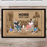 Personalisierte Fussmatte 60x40cm Home sweet home von Love & Faith