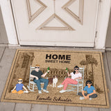 Personalisierte Fussmatte 70x50cm Home sweet home von Love & Faith