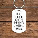 Schlüsselanhänger "Ich liebe dich Mama" Muttertagsgeschenk Idee von Love & Faith personalisiert