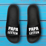 schwarze Badelatschen für Männer "Papaletten" von Love & Faith