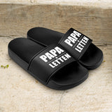 schwarze Badelatschen für Männer "Papaletten" von Love & Faith