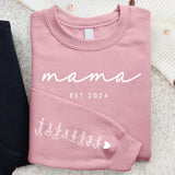Beste Mama - Personalisierter Premium Sweater für Mama und Oma mit Namen
