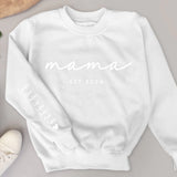Beste Mama - Personalisierter Premium Sweater für Mama und Oma mit Namen