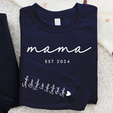 Beste Mama - Personalisierter Premium Sweater für Mama und Oma mit Namen