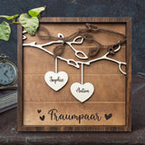 Du & Ich - Paar-Herzaufsteller