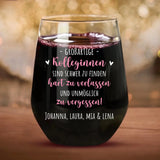 Weintumbler zum Kollegen Abschied mit Namen und persönlichem Text gestalten von Love & Faith