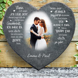 Mein Happy End - Paar-Schieferherz