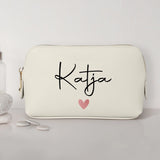 Mein Krimskrams - Personalisierte PU Kosmetiktasche mit Namens-Glanzfolie