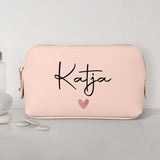 Mein Krimskrams - Personalisierte PU Kosmetiktasche mit Namens-Glanzfolie