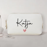 Mein Krimskrams - Personalisierte PU Kosmetiktasche mit Namens-Glanzfolie