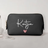 Mein Krimskrams - Personalisierte PU Kosmetiktasche mit Namens-Glanzfolie