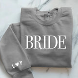grauer Pullover personalisierbar - gefertigt von Love & Faith
