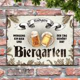 Biergarten - Outdoor-Türschild