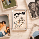 Acrylmagnet für Kühlschrank für bester Papa Geschenk personalisiert von Love & Faith