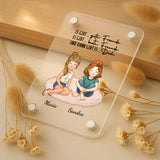 Acrylmagnet für Kühlschrank als Freundin Geschenk personalisiert von Love & Faith