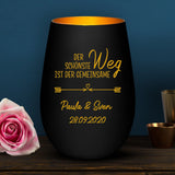 Der schönste Weg - Paar-Windlicht