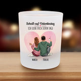 Für immer Deins - Personalisierter Teelichthalter für Paare zum Valentinstag
