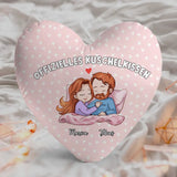 32cm Kissen personalisiert bedruckt als Offizielles Kuschelkissen mit Pärchen Illustration gefertigt von Love & Faith