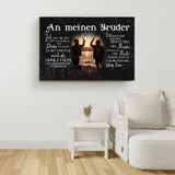 An meinen Bruder - Geschwister-Leinwand