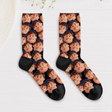 Socken mit eigenen Fotos im Cartoon Stil 39-42 individuell gedruckt von Love & Faith