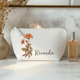 Deine Blume - Individuelle Kosmetiktasche Filz