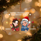 weihnachtsbaumschmuck personalisiert für freunde als Weihnachtsgeschenk gestalten mit Love & Faith