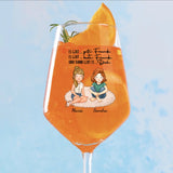 Personalisierte Weingläser für bis zu 7 Personen für deinen Drink von Love & Faith