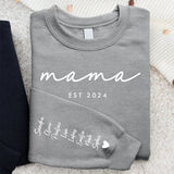 Beste Mama - Personalisierter Premium Sweater für Mama und Oma mit Namen