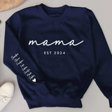 Beste Mama - Personalisierter Premium Sweater für Mama und Oma mit Namen