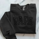 schwarzer Pullover personalisierbar - gefertigt von Love & Faith