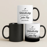 Personaliserte Tasse mit Foto-Upload und Cartoon-Effekt für Paare zum Valentinstag von Love & Faith