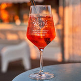 Wein hilft - Freunde-Weinglas