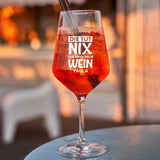 Die tut nix, die will nur Wein - Freunde-Weinglas