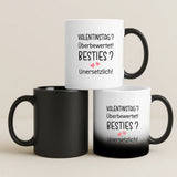 Weiße Tasse als Valentinstagsgeschenk für die BFF – individuelle Geschenkidee von Love & Faith