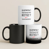 Personalisierte Tasse mit Druck für beste Freundinnen – Rosen welken, Besties bleiben – Motiv 7