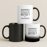 Weiße Tasse als Valentinstagsgeschenk für die BFF – individuelle Geschenkidee von Love & Faith