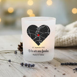 Personalisierter Teelichthalter mit Geburtsblumen personalisiert für Eltern und Großeltern von Love & Faith