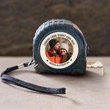 Personalisiertes Maßband mit Foto-Upload und Namen als Foto-Geschenk für Partner von Love & Faith