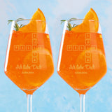 Scrabble - Personalisiertes Weinglas für Paare und Freunde mit Namen