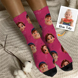 Personalisierte Socken mit euren Gesichtern im Cartoon Stil zum Valentinstag von Love & Faith
