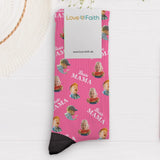 Socken mit eigenen Fotos für Papa zum Vatertag 39-42 individuell gedruckt von Love & Faith