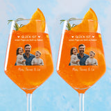 Bester Papa - Personalisiertes Weinglas mit Foto-Upload Spruch und Namen zum Vatertag