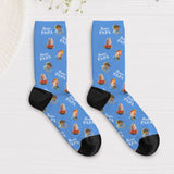 Socken mit eigenen Fotos für Papa zum Vatertag 35-38 individuell gedruckt von Love & Faith