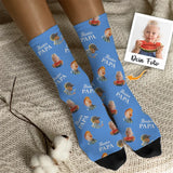 Socken mit eigenen Fotos für Papa zum Vatertag 35-46 individuell gedruckt von Love & Faith
