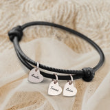 Personalisiertes Lederarmband mit Gravur für Freunde – Freunde – Motiv 23