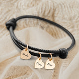 Personalisiertes Lederarmband mit Gravur für Freunde – Freunde – Motiv 24
