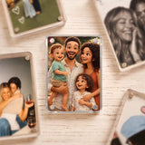 Personalisierter Kühlschrankmagnet für Partner mit Foto-Upload und Spruch von Love & Faith