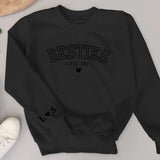 Besties forever - Personalisierter Premium Sweater für Freundinnen und Schwestern